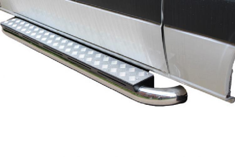Crafter Sycor Side Step Stainless & Black Stainless Steel